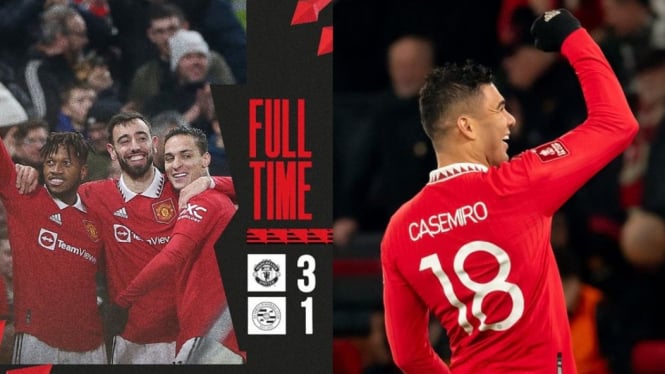Hasil Pertandingan Manchester United vs Reading 3-10.