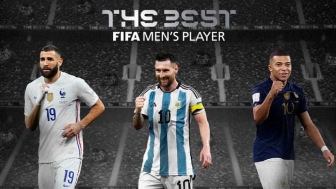 Karim Benzema, Messi dan Mbappe Jadi Finalis Pemain Terbaik FIFA.
