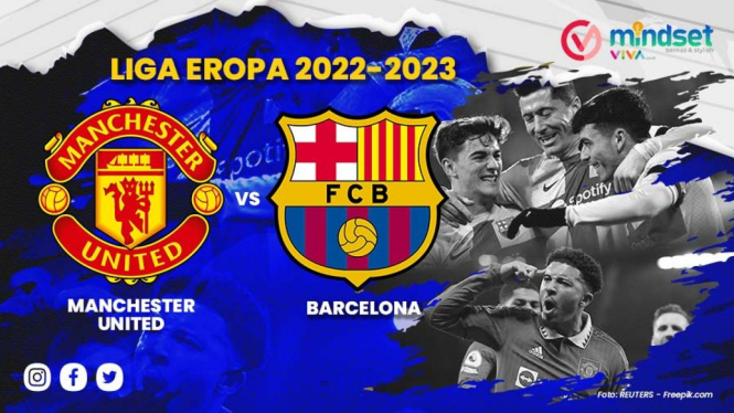 Liga Eripa 2022-2023, Manchester United vs Barcelona.