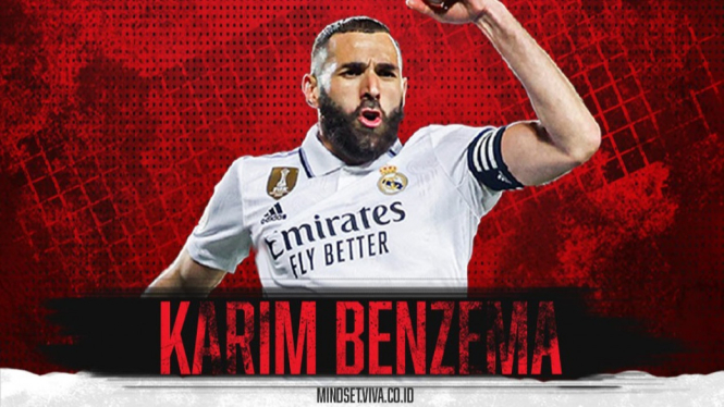 Profil Karim Benzema pemain sepak bola profesional di Real Madrid.