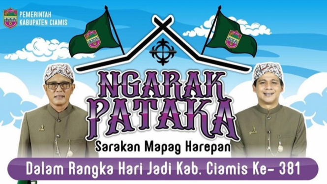 Jadwal Ngarak Pataka Hari Jadi ke-38 Kabupaten Ciamis Tahun 2023.