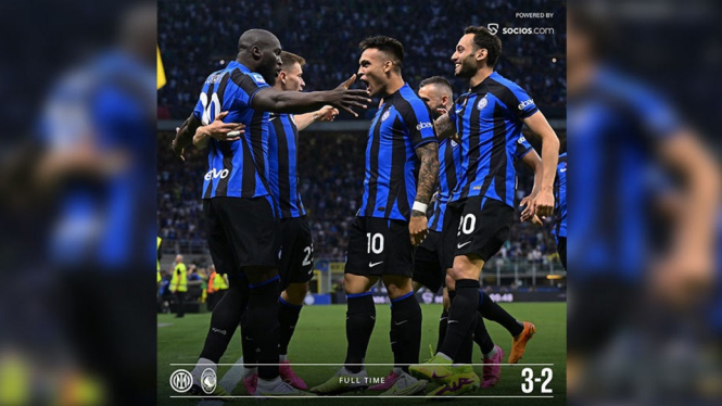 Hasil Liga Italia Inter vs Atalanta 3-2.