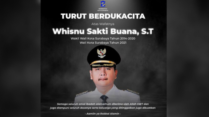 Whisnu Sakti Buana Mantan Walikota Surabaya Meninggal Dunia.