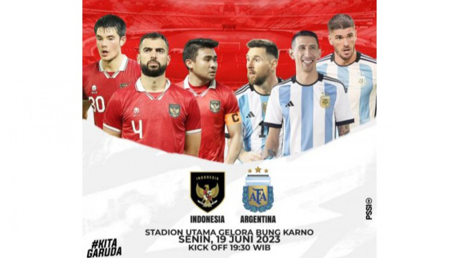 Tiket pertandingan FIFA Matchday Indonesia vs Argentina ludes.
