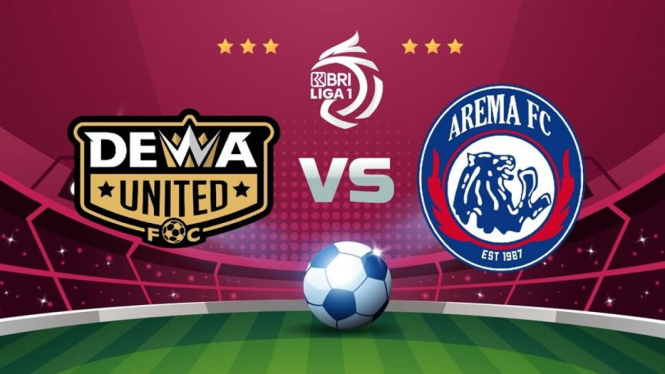 Link Live Streaming Dewa United vs Arema FC, Minggu 2 Juli 2023.