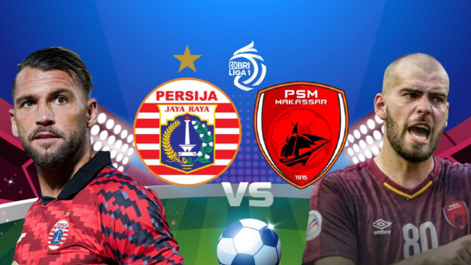 Link live streaming Persija vs PSM pada pertandingan BRI Liga 1 2023.
