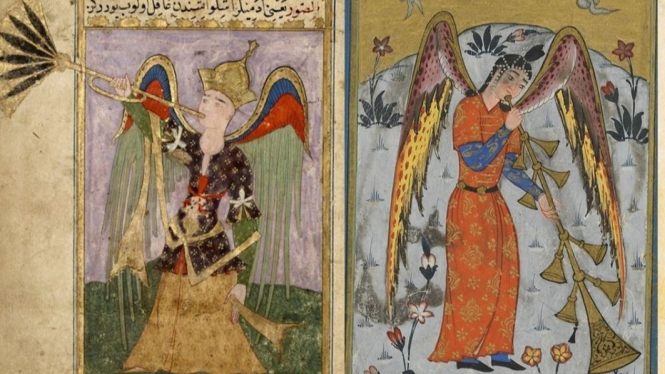 Gambaran Malaikat Israfil dalam Manuskrip Kuno