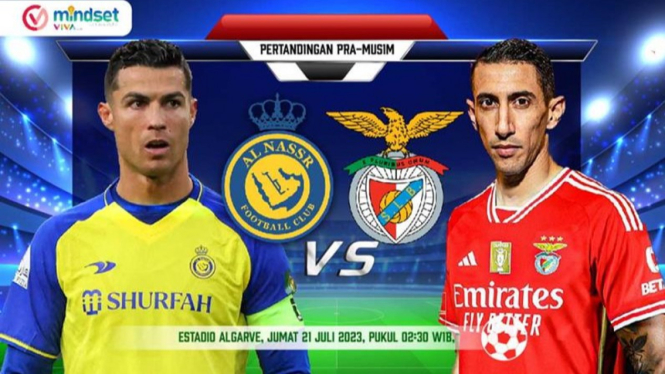 Link Live Streaming Al Nassr vs Benfica, Jumat (20/7).