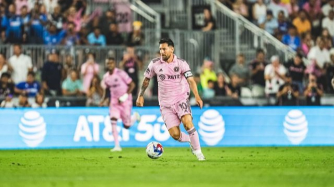 Lionel Messi jalani debut perdana bersama Inter Miami vs Cruz Azul.