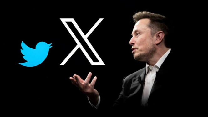 Elon Musk Ganti Logo Twitter menjadi 'X'.