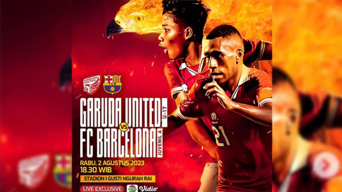 Live streaming Garuda United U-17 vs Barcelona Juvenil A, hari ini.