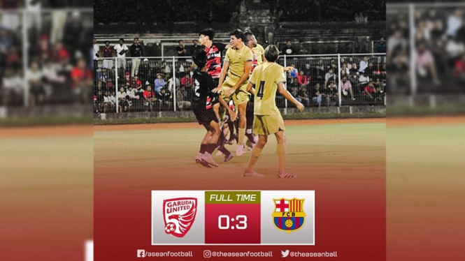 Timnas Indonesia U-17 - Garuda United vs Barcelona Juvenil A 0-3.