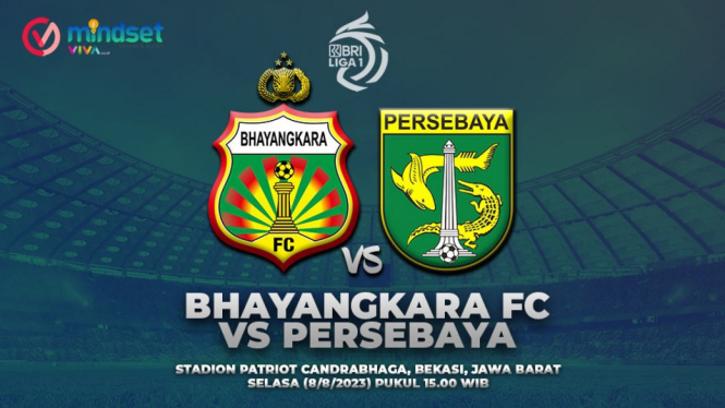 Live Streaming Bhayangkara FC Vs Persebaya, BRI Liga 1.