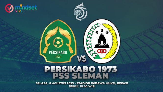 Live Streaming Persikabo 1973 vs PSS Sleman - Laga BRI Liga 1.