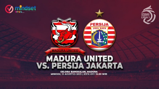 Link live Streaming Madura United vs Persija Jakarta, Minggu (13/8).