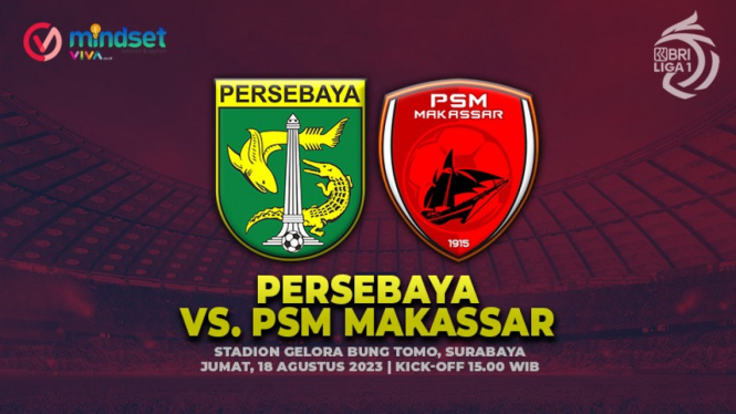 Live Streaming Persebaya vs PSM Makassar - BRI Liga 1.