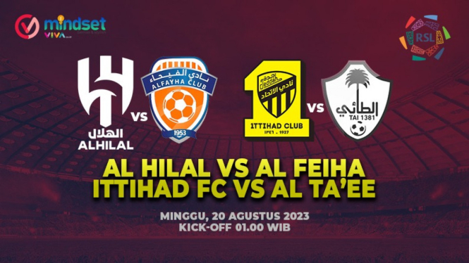 Jadwal live streaming Al Hilal vs Al Feiha -- Ittihad FC vs Al Ta'ee.