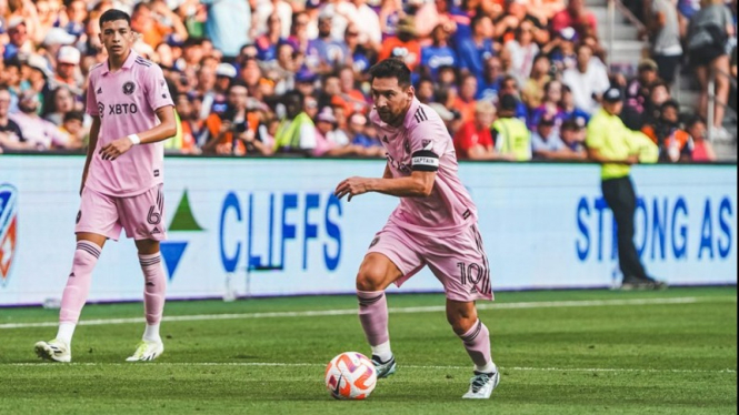 Lionel Messi membela Inter Miami vs Cincinnati FC dalam US Open Cup.