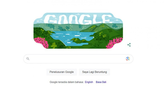 Danau Toba jadi Google Doodle hari ini, Kamis (31/8).