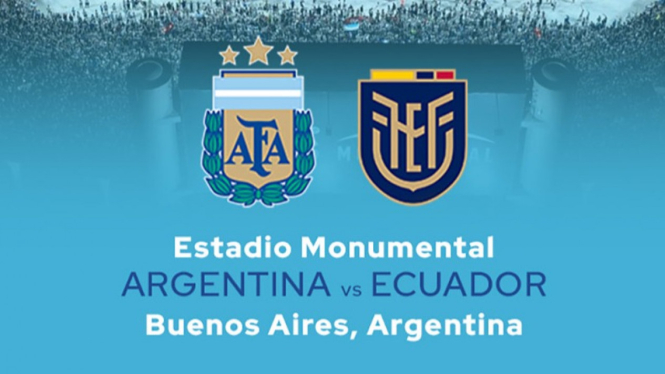 Live Streaming Argentina vs Ekuador - Kualifikasi Piala Dunia 2024.