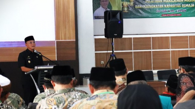Bupati Herdiat Sunarya buka kegiatan DMI Kabupaten Ciamis.