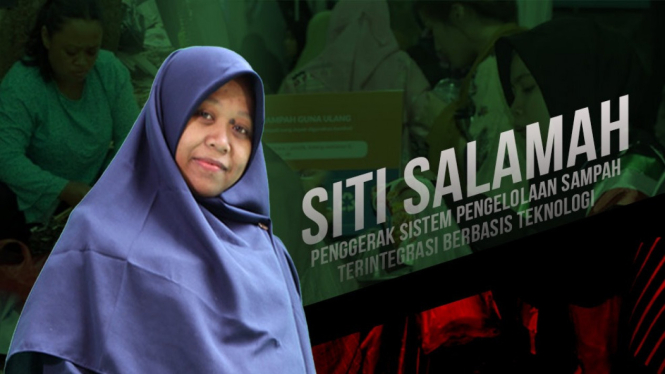 Siti Salamah, penggerak sistem pengelolaan sampah terintegerasi.