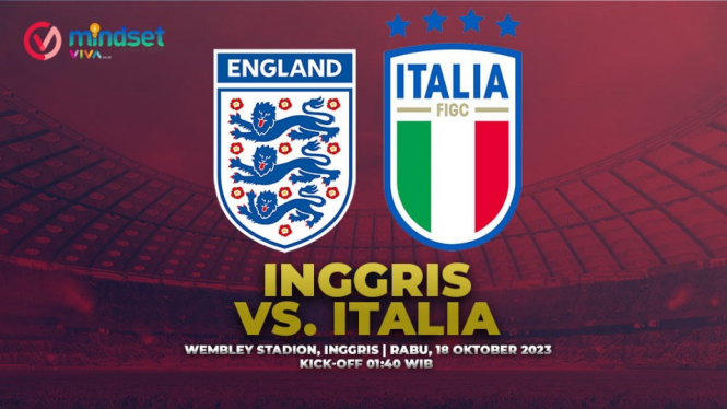 Cara nonton live streaming  Inggris vs Italia secara gratis.