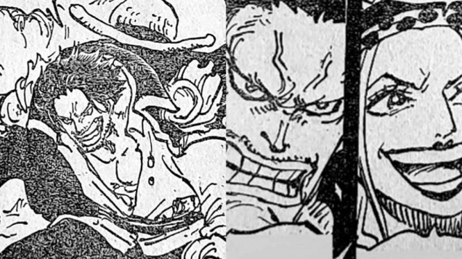 One Piece 1096 - Pertarungan God Valey, Roger dan kru Bajak Laut Rock.