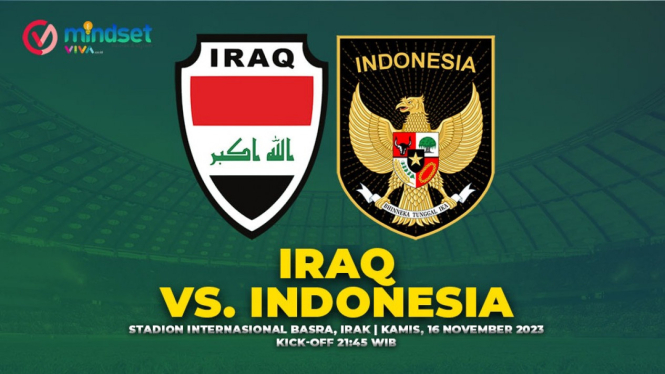 Siaran Langsung Gratis! Link Live Streaming Timnas Irak vs Indonesia.