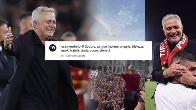 Tangkapan layar reels Instagram Jose Mourinho.