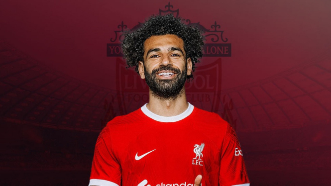 Mohamed Salah, penyerang Liverpool.