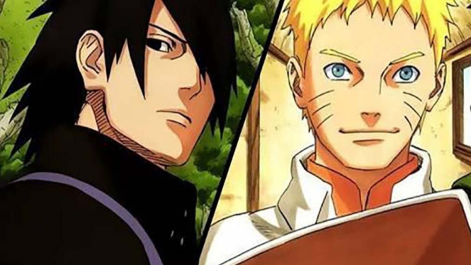 Uchiha Sasuke dan Uzumaki Naruto.