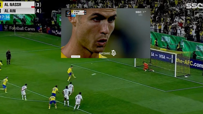 Gol Penalti Ronaldo di Menit 118 Tak Cukup Selamatkan Al Nassr.