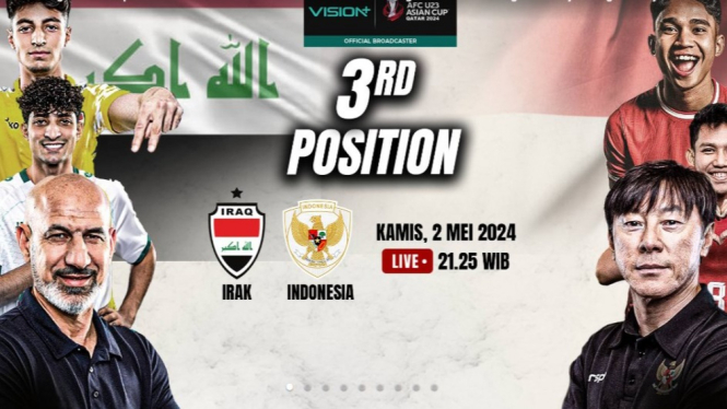 Nonton Live Streaming Timnas Indonesia vs Irak.
