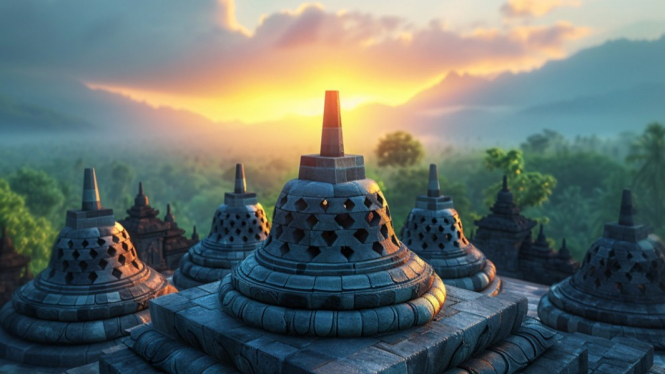 Ilustrasi Stupa