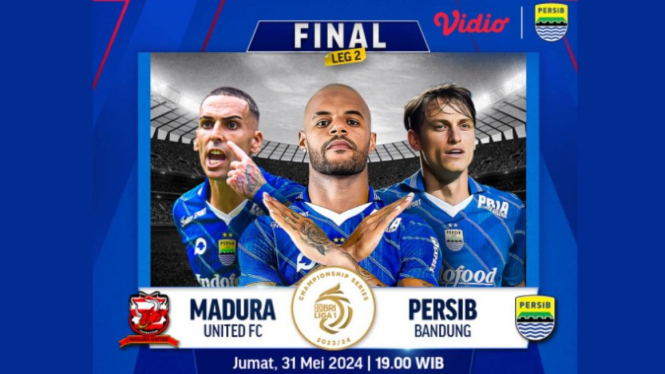 Link Nonton Live Streaming Final Liga 1 Madura United vs Persib.
