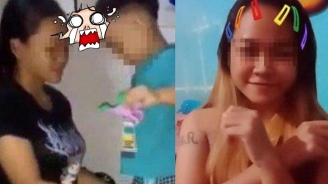 Tangkapan video ibu dan anak baju biru durasi 7 menit viral.