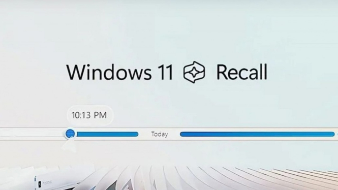 Penampakan fitur Windows Recall yang diluncurkan kembali Microsoft.