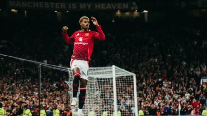 Rashford bikin Brace Spektakuler Bawa Man United Menang 7-0.