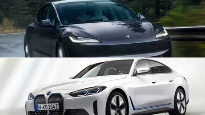 Tesla Model 3 Long Range vs BMW i4.