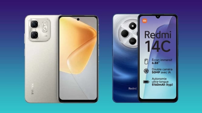 Infinix Hot 50 vs Redmi 14C, Siapa Raja HP Sejutaan di 2024?