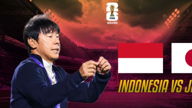 Pelatih Timnas Indonesia Shin Tae-yong  dihadapkan lawan Jepang.