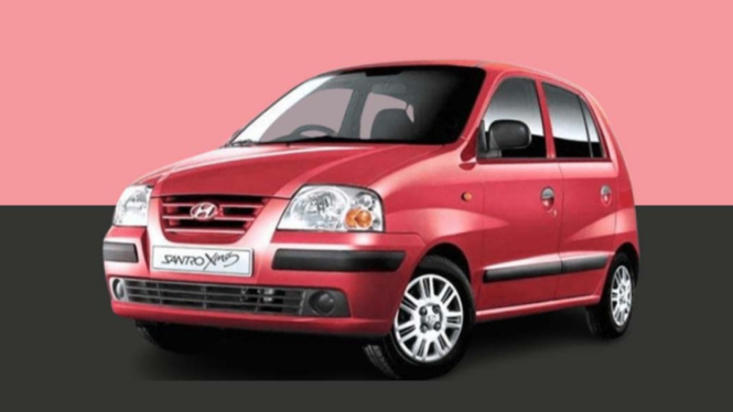 Mobil matik tua Hyundai Atoz 1.0 Matic 2000.