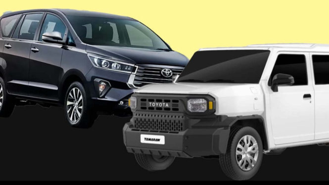 Mobil Toyota Rangga Cruiser vs Toyota Kijang Innova Reborn.