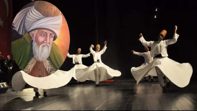 Makna Spiritual Tarian Sufi yang ditemukan Jalaluddin Rumi.