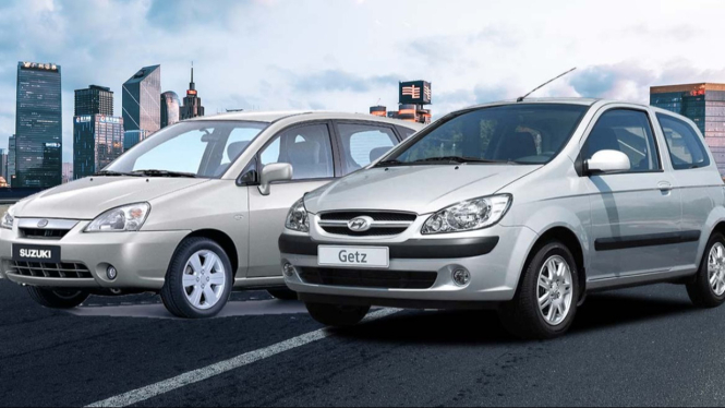 Hyundai Getz vs Suzuki Aerio.