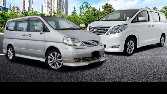 Nissan Serena C24 vs Toyota Alphard Lawas.