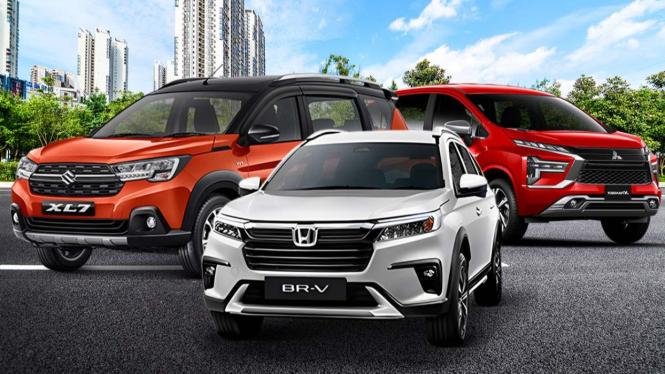 Mitsubishi Xpander vs Suzuki XL7 vs Honda BR-V.