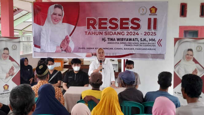 Reses Anggota Komisi III DPRD Jabar - Dapil XIII, Hj. Tina Wiryawati.