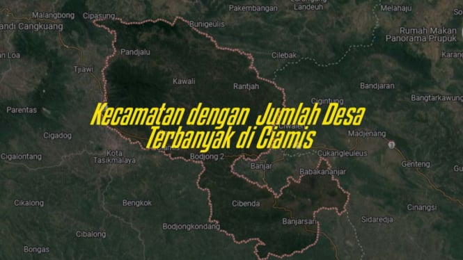 Kecamatan dengan Desa Terbanyak di Ciamis.